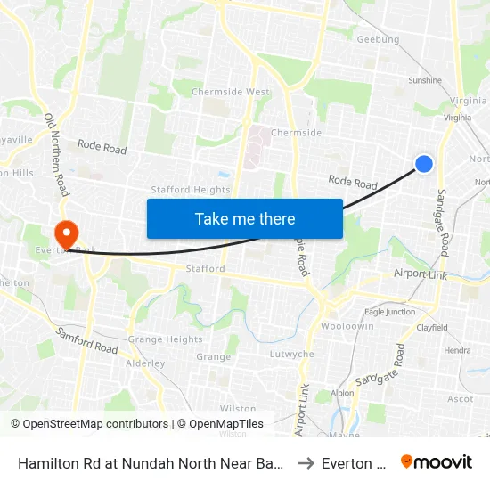 Hamilton Rd at Nundah North Near Bayview Tce to Everton Park map
