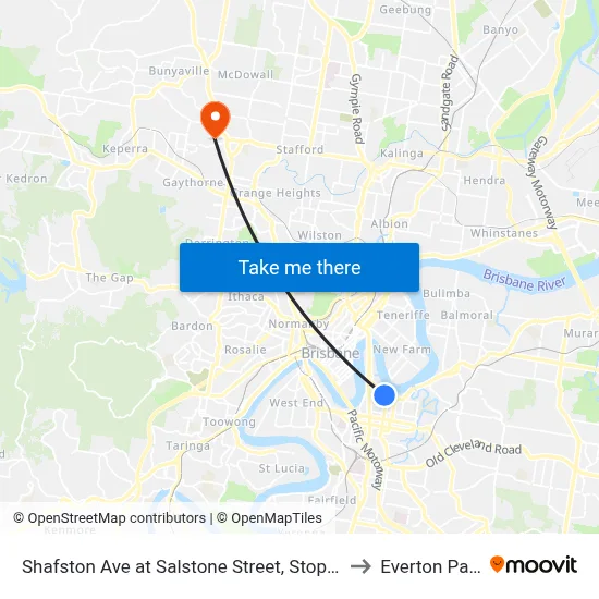 Shafston Ave at Salstone Street, Stop 11 to Everton Park map