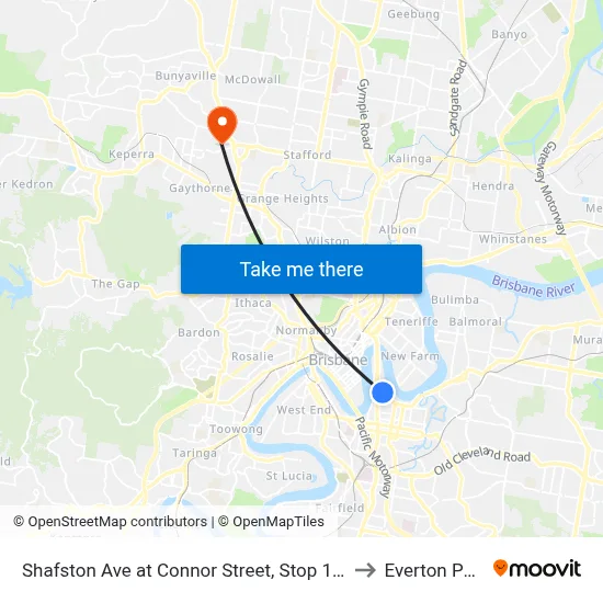 Shafston Ave at Connor Street, Stop 10/6 to Everton Park map