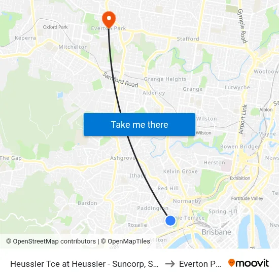 Heussler Tce at Heussler - Suncorp, Stop 5 to Everton Park map