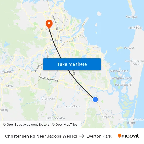 Christensen Rd Near Jacobs Well Rd to Everton Park map