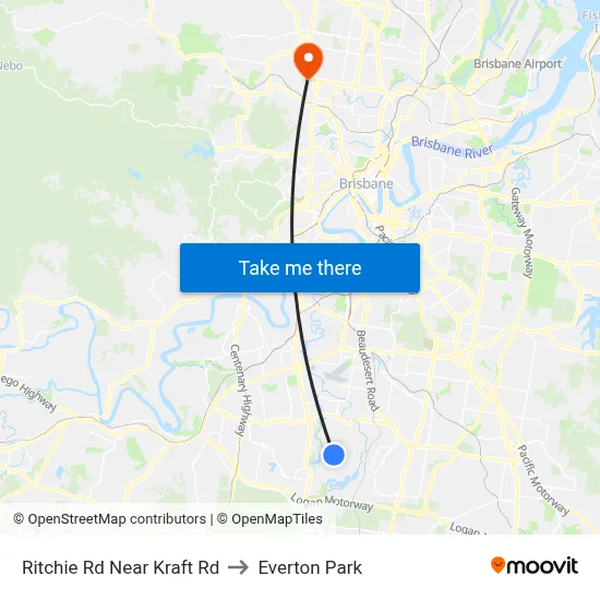 Ritchie Rd Near Kraft Rd to Everton Park map