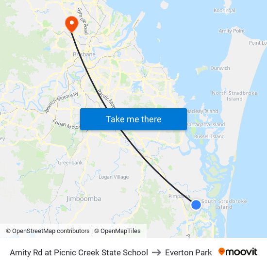 Amity Rd at Picnic Creek State School to Everton Park map