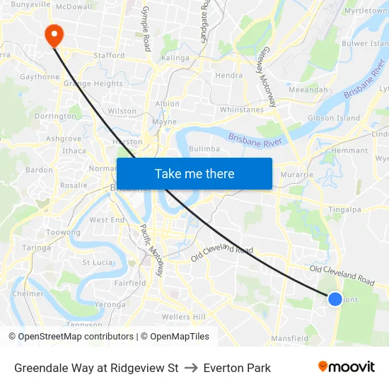 Greendale Way at Ridgeview St to Everton Park map