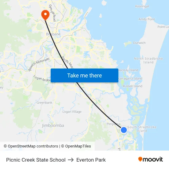 Picnic Creek State School to Everton Park map