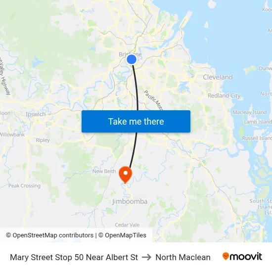 Mary Street Stop 50 Near Albert St to North Maclean map