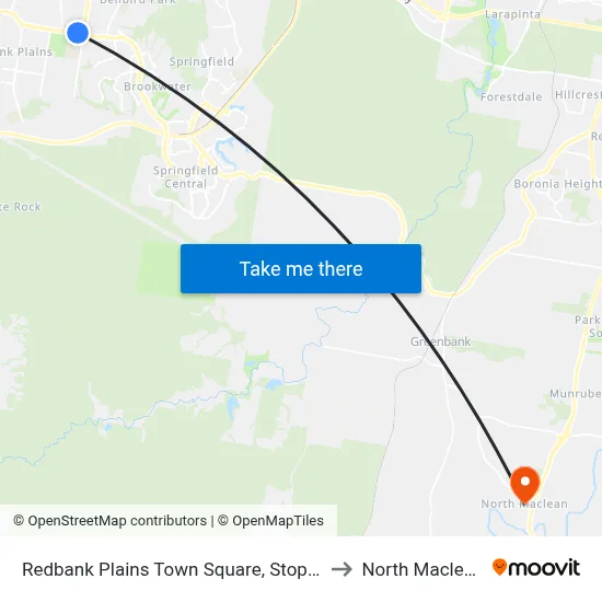 Redbank Plains Town Square, Stop C to North Maclean map