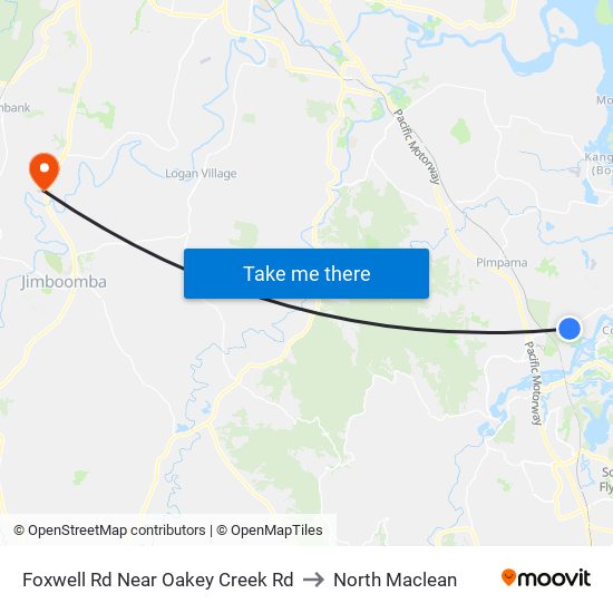 Foxwell Rd Near Oakey Creek Rd to North Maclean map