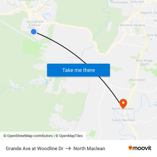 Grande Ave at Woodline Dr to North Maclean map