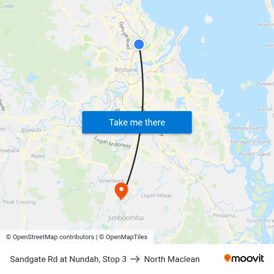 Sandgate Rd at Nundah, Stop 3 to North Maclean map