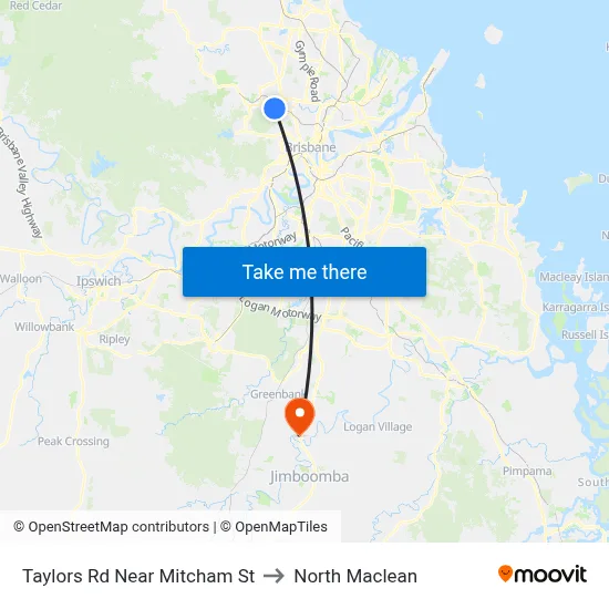Taylors Rd Near Mitcham St to North Maclean map