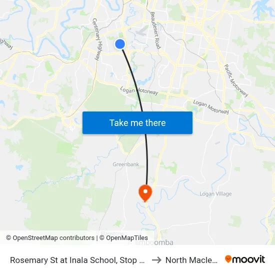 Rosemary St at Inala School, Stop 75 to North Maclean map