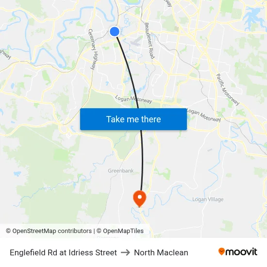 Englefield Rd at Idriess Street to North Maclean map