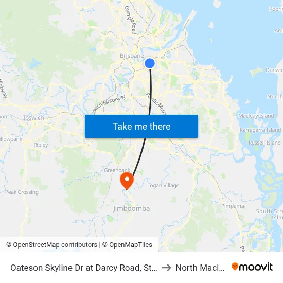 Oateson Skyline Dr at Darcy Road, Stop 40 to North Maclean map
