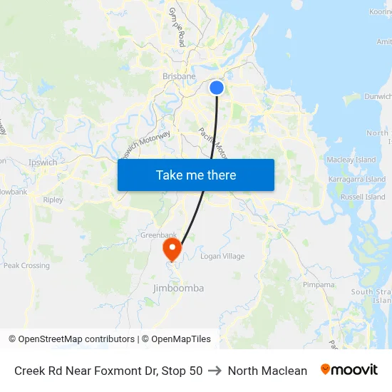 Creek Rd Near Foxmont Dr, Stop 50 to North Maclean map