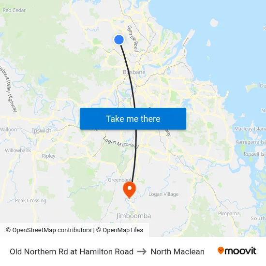 Old Northern Rd at Hamilton Road to North Maclean map