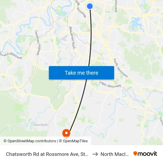 Chatsworth Rd at Rossmore Ave, Stop 32 to North Maclean map