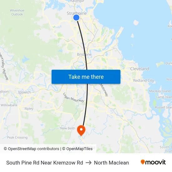 South Pine Rd Near Kremzow Rd to North Maclean map