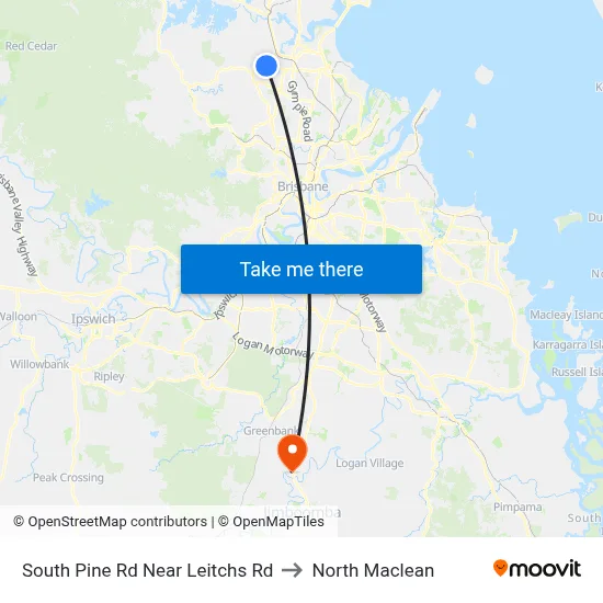 South Pine Rd Near Leitchs Rd to North Maclean map