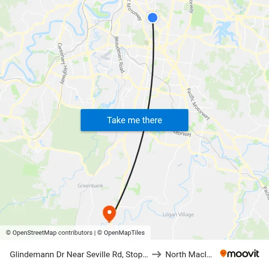 Glindemann Dr Near Seville Rd, Stop 47b to North Maclean map