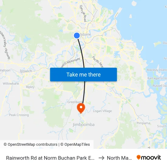 Rainworth Rd at Norm Buchan Park East, Stop 12 to North Maclean map
