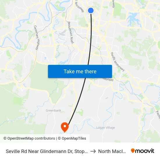 Seville Rd Near Glindemann Dr, Stop 47c to North Maclean map