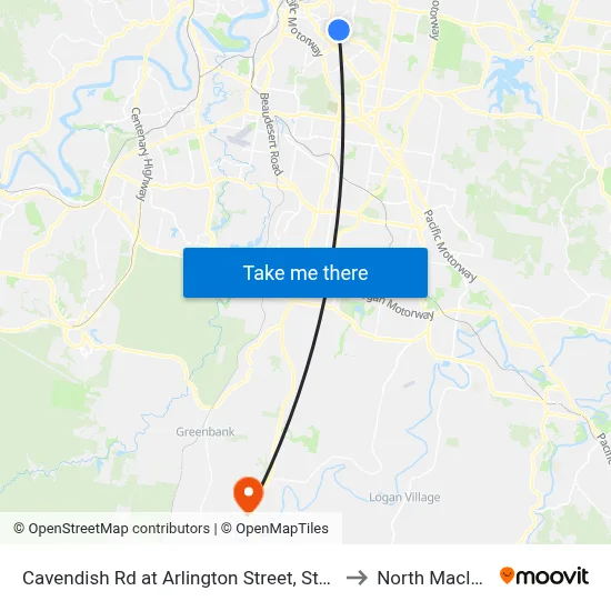 Cavendish Rd at Arlington Street, Stop 37 to North Maclean map