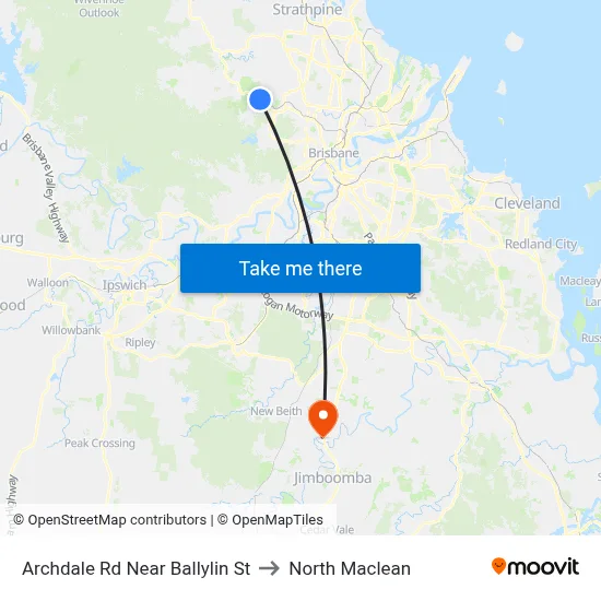 Archdale Rd Near Ballylin St to North Maclean map