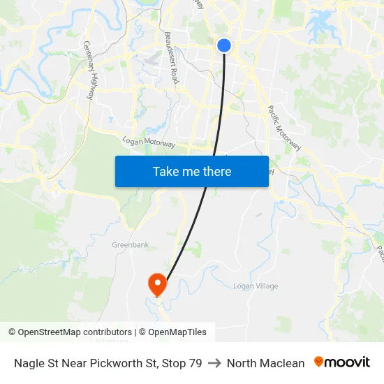 Nagle St Near Pickworth St, Stop 79 to North Maclean map