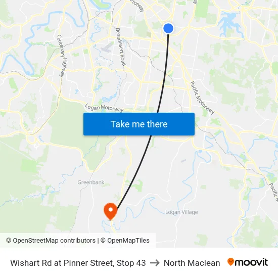 Wishart Rd at Pinner Street, Stop 43 to North Maclean map
