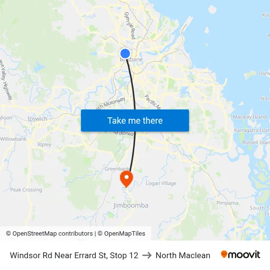 Windsor Rd Near Errard St, Stop 12 to North Maclean map
