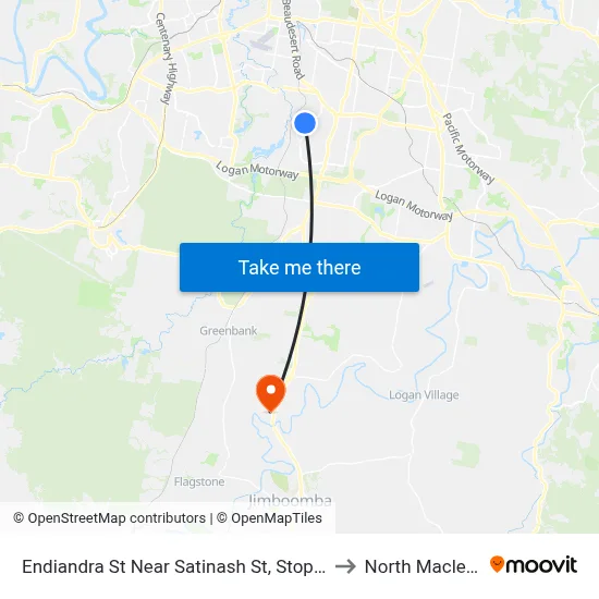 Endiandra St Near Satinash St, Stop 87 to North Maclean map