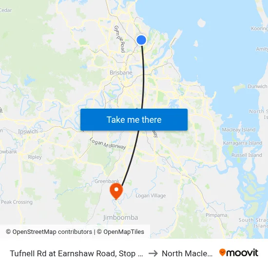 Tufnell Rd at Earnshaw Road, Stop 27 to North Maclean map