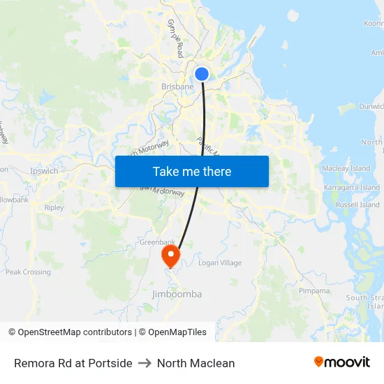 Remora Rd at Portside to North Maclean map