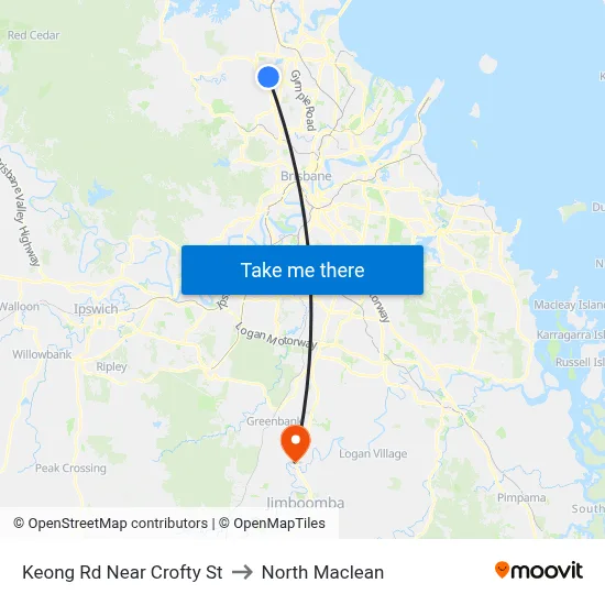Keong Rd Near Crofty St to North Maclean map