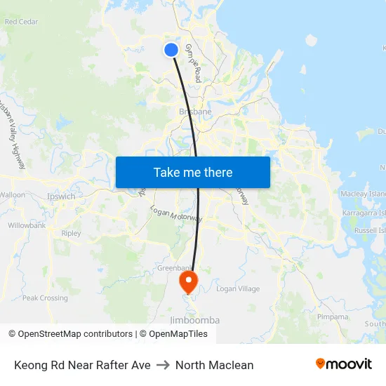 Keong Rd Near Rafter Ave to North Maclean map