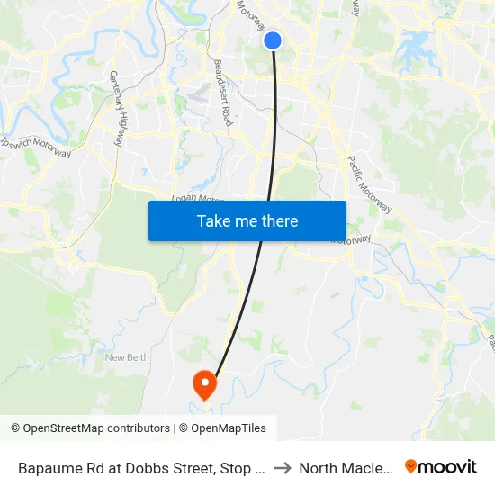 Bapaume Rd at Dobbs Street, Stop 63 to North Maclean map