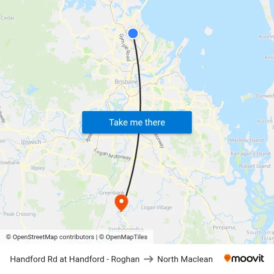Handford Rd at Handford - Roghan to North Maclean map