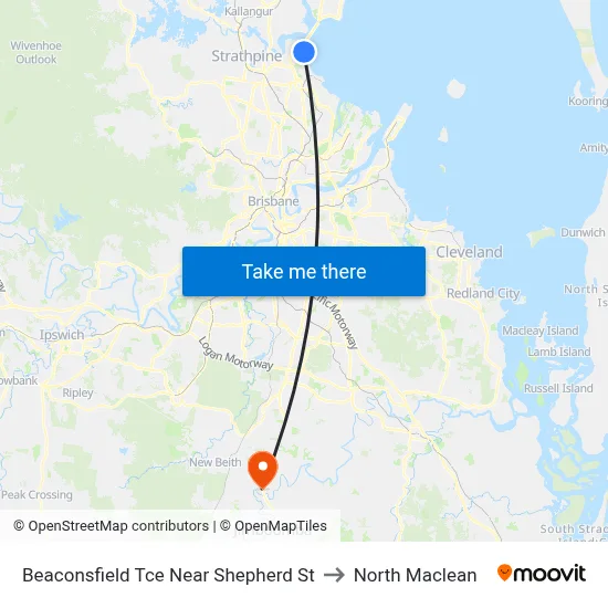Beaconsfield Tce Near Shepherd St to North Maclean map