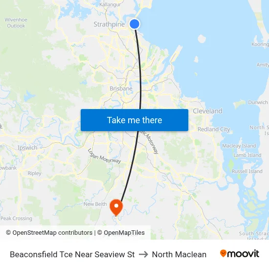 Beaconsfield Tce Near Seaview St to North Maclean map