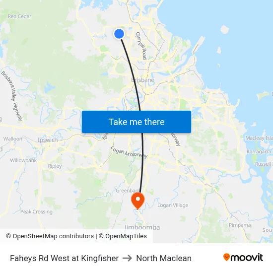 Faheys Rd West at Kingfisher to North Maclean map