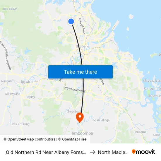 Old Northern Rd Near Albany Forest Dr to North Maclean map