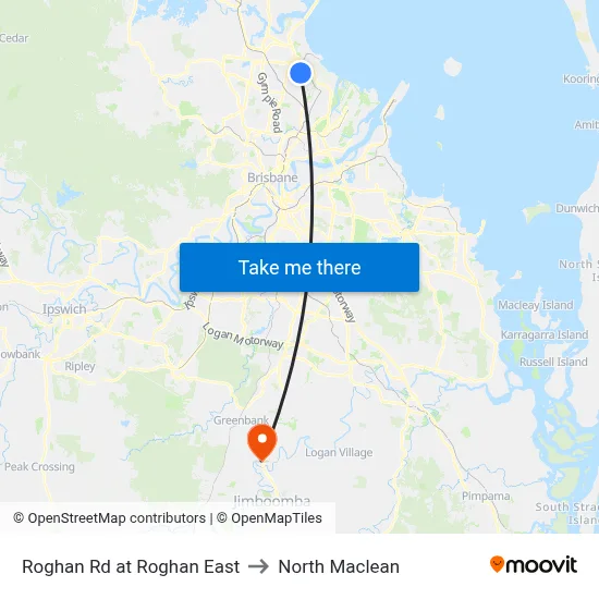 Roghan Rd at Roghan East to North Maclean map