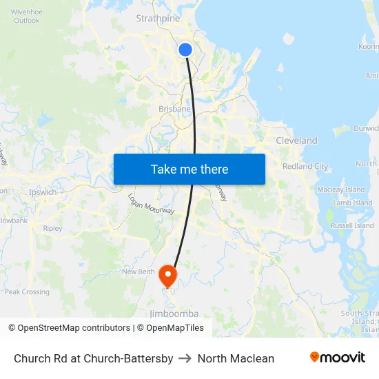 Church Rd at Church-Battersby to North Maclean map