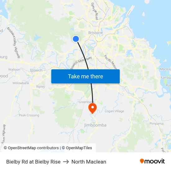 Bielby Rd at Bielby Rise to North Maclean map