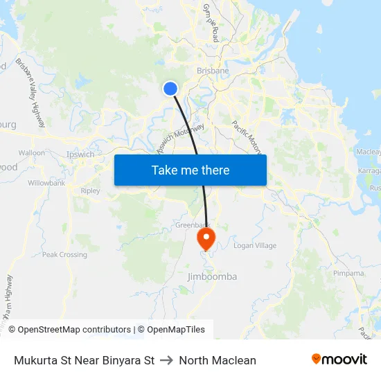 Mukurta St Near Binyara St to North Maclean map