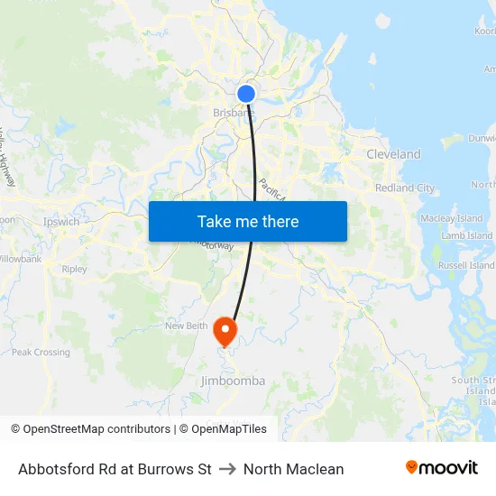 Abbotsford Rd at Burrows St to North Maclean map