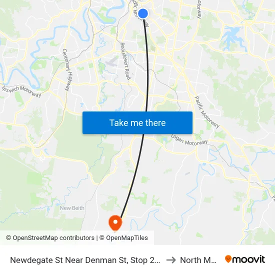 Newdegate St Near Denman St, Stop 22 - Temp Closure to North Maclean map