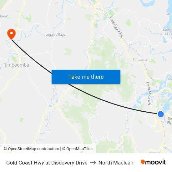 Gold Coast Hwy at Discovery Drive to North Maclean map