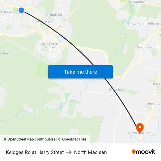 Keidges Rd at Harry Street to North Maclean map